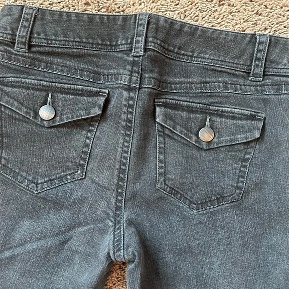CAbi Womens Size 10 Jeans Pants BOOTCUT ONYX Dk GRAY BLACK DENIM Pants - Picture 4 of 9